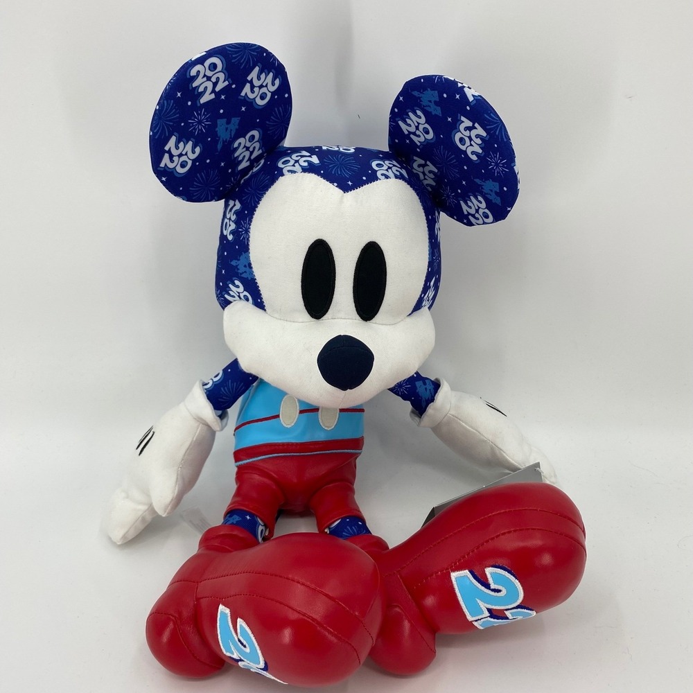 Disney Store Limited Mickey Mouse Plush Doll 2022 Special Design, New Year, NWT